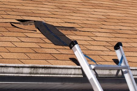 Roof repair by Alpha Roofing & Construction